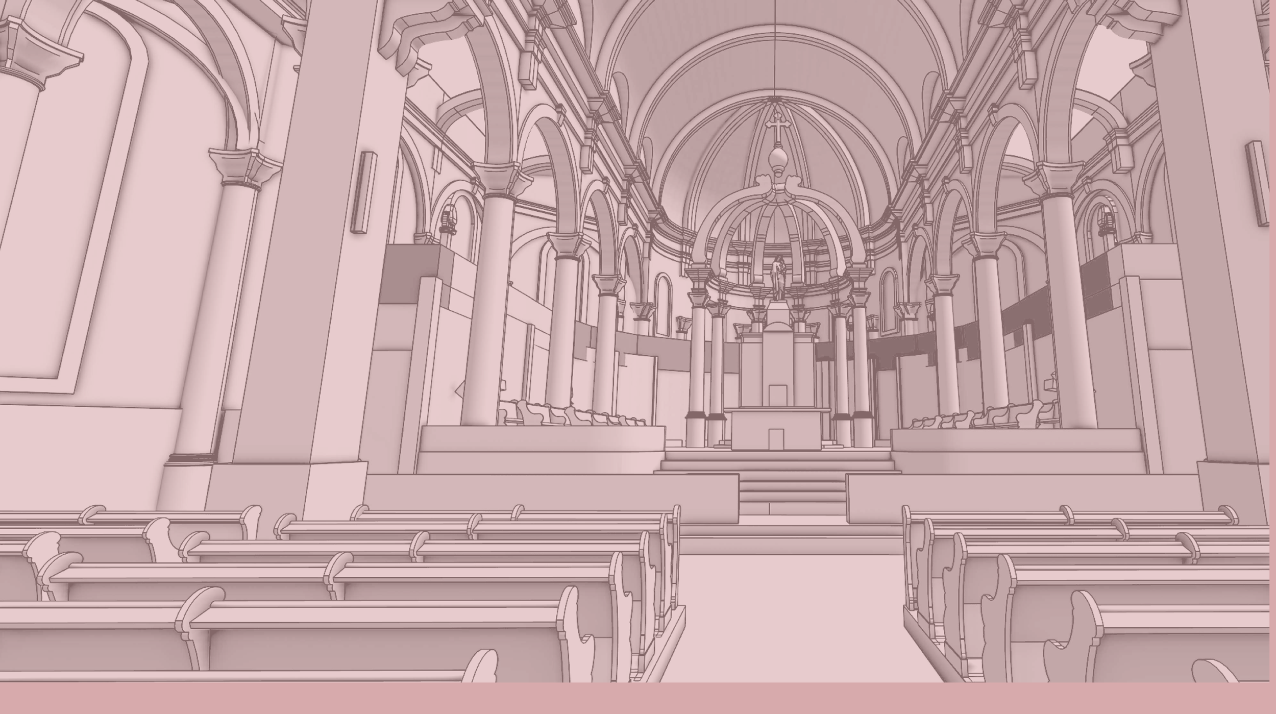 L'intérieur d'un église