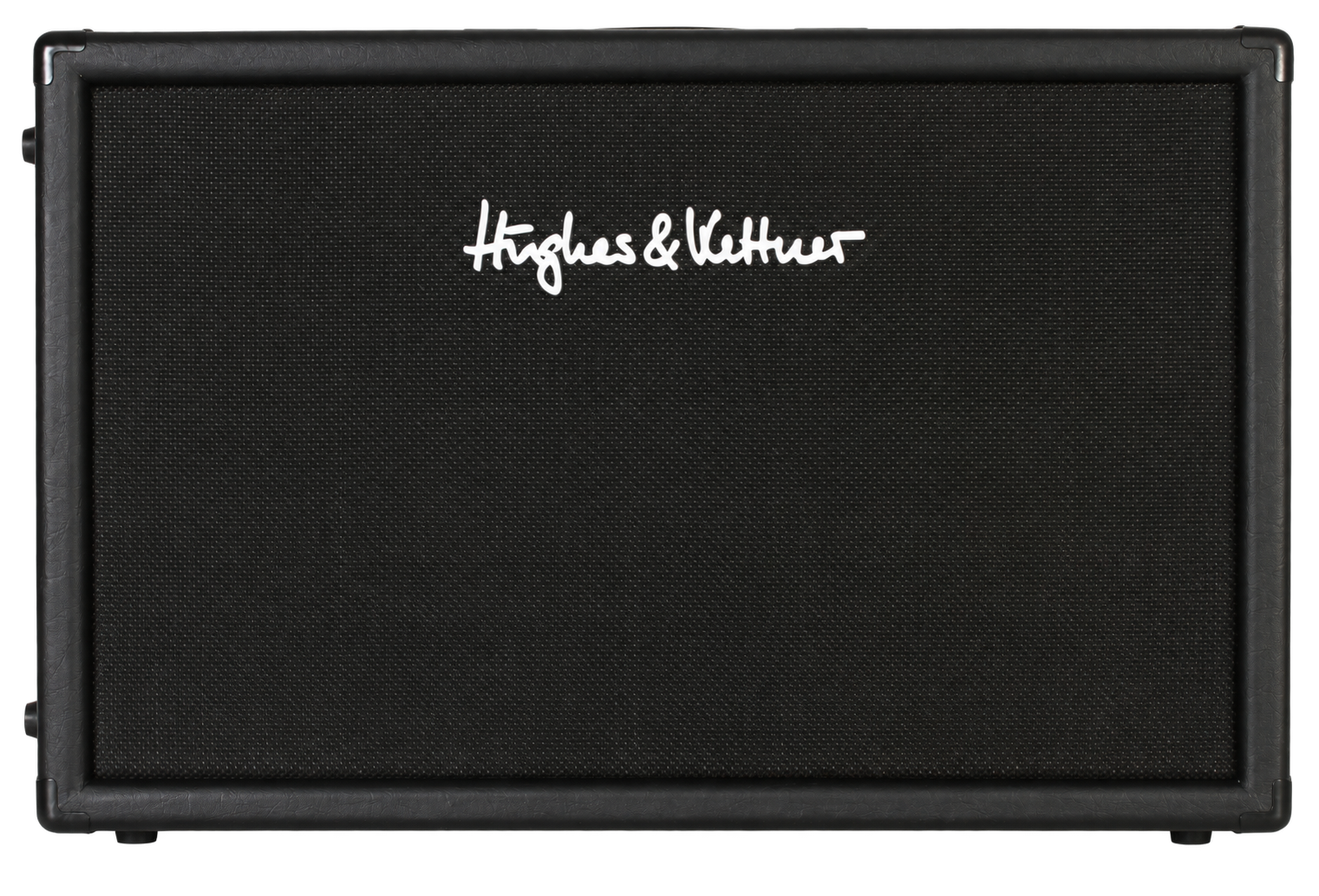 Black guitar amplifier with the Hughes & Kettner logo in white on the front grille.