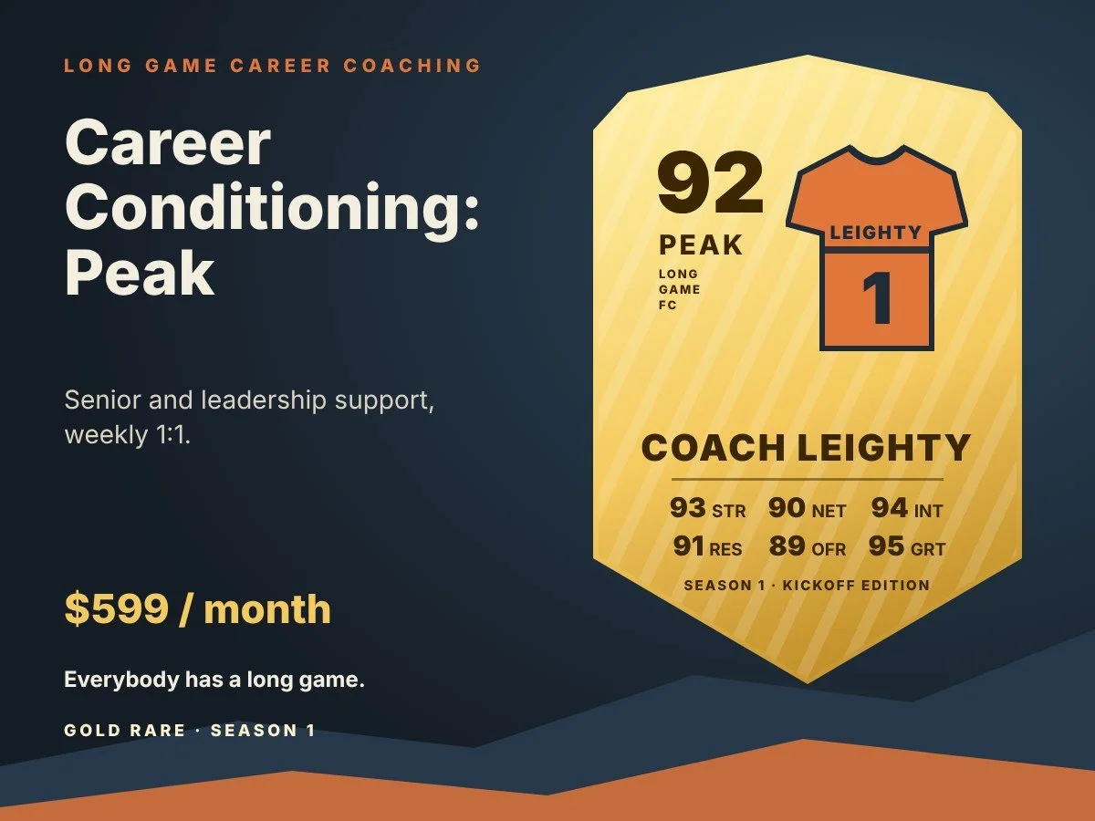 Career Conditioning: Peak