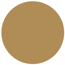 A plain beige circle on a black background.