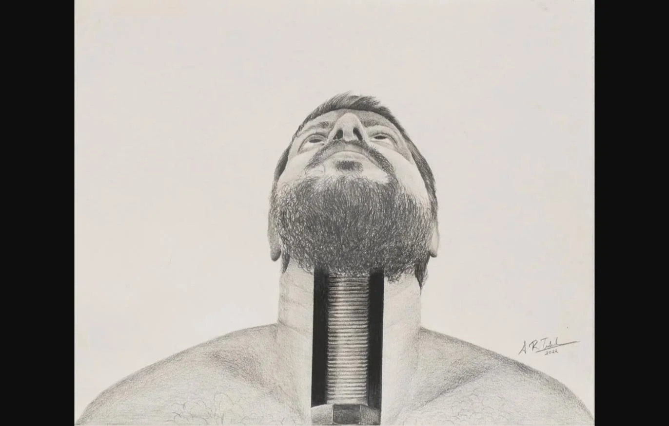 Key Personified, 2023 — Graphite on Paper, 17 x 14 in.