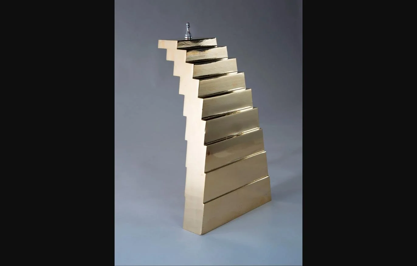 The Pawn, 2021 — Brass, Stainless Steel, 13 x 8 x 4 in.