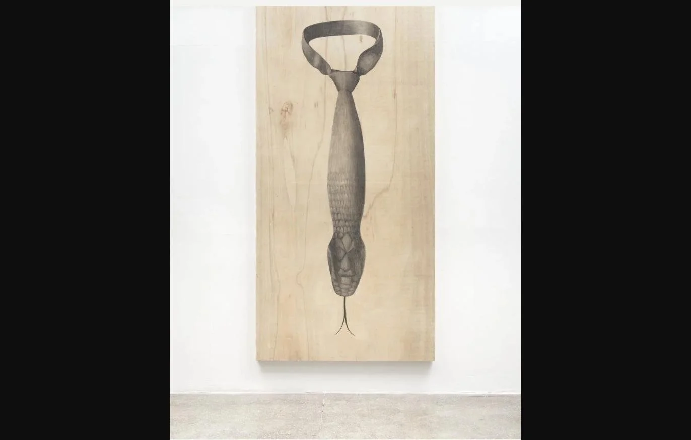 The Contemporary Charmer III, 2023 — Graphite On Plywood, 96 x 48 in.