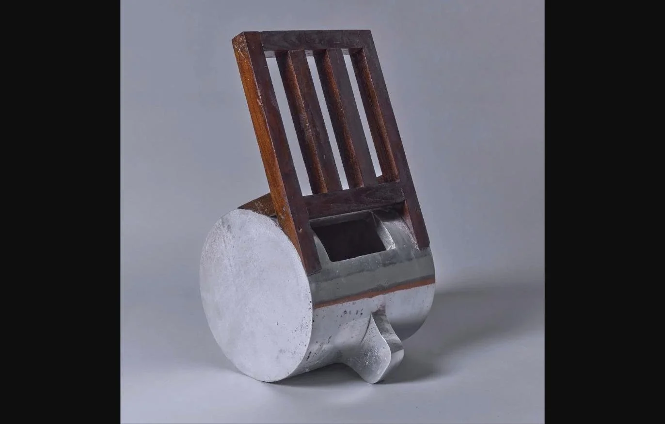 On Guard, 2022 — Aluminium, Wood, 18 x 9 x 9 in.