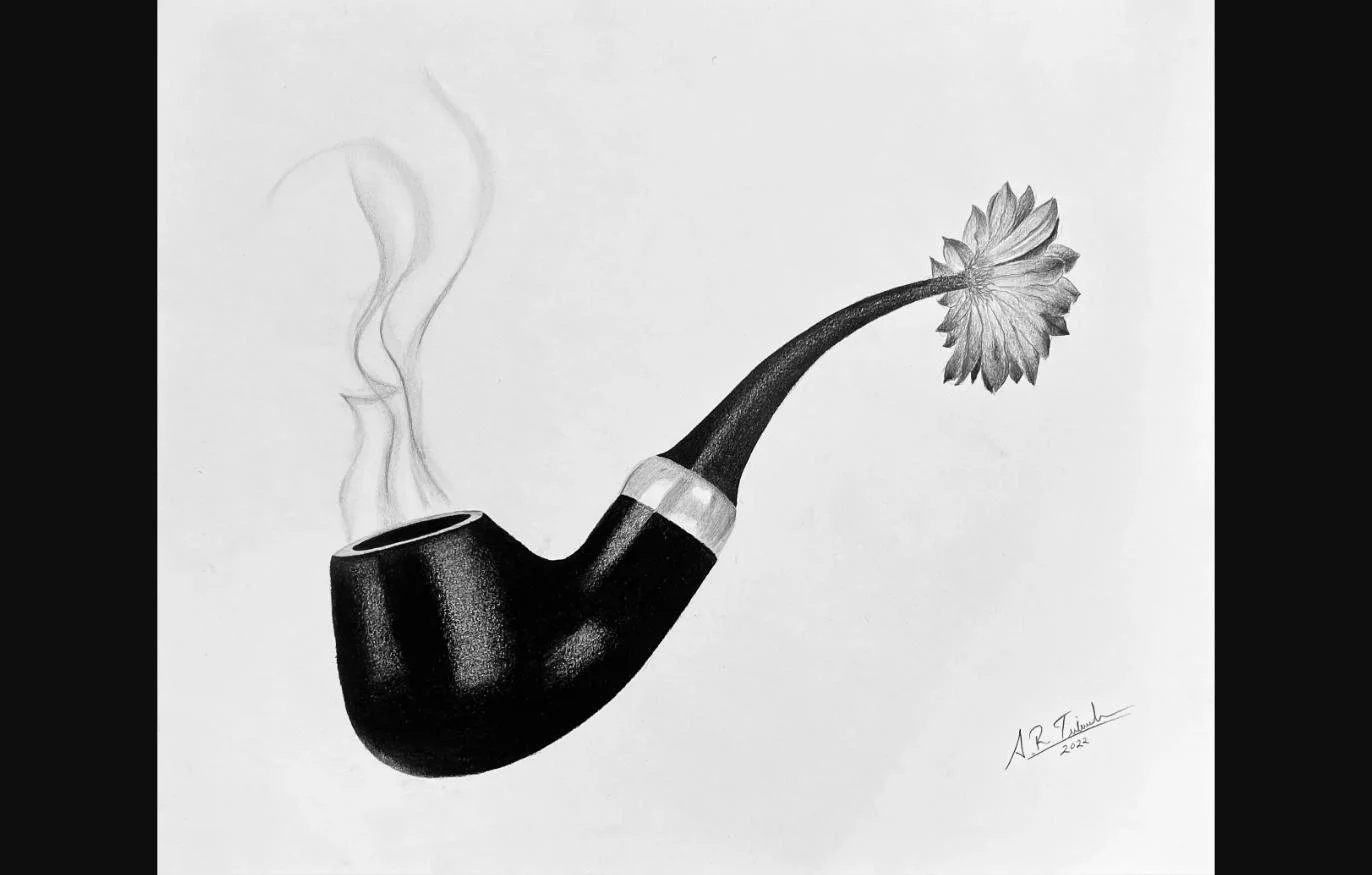 Blooming Ember, 2022 — Graphite on Paper, 17 x 14 in.
