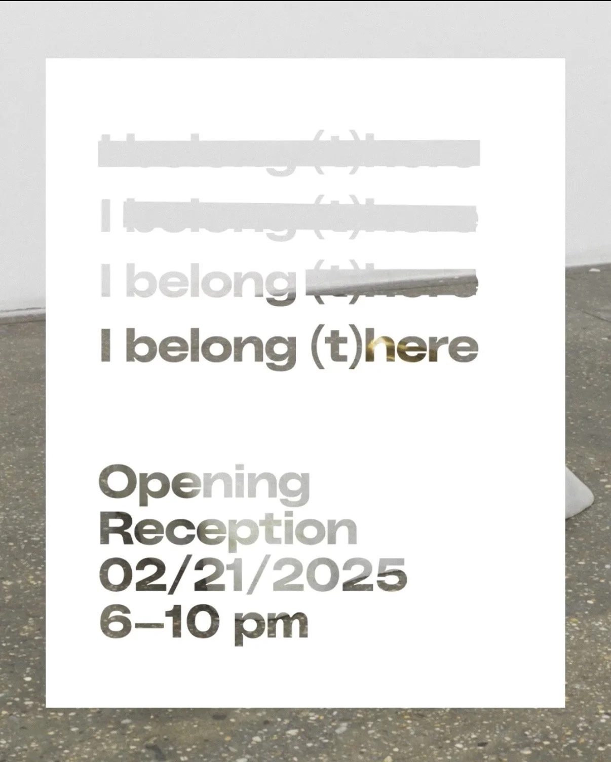 I Belong (T)Here, 2025