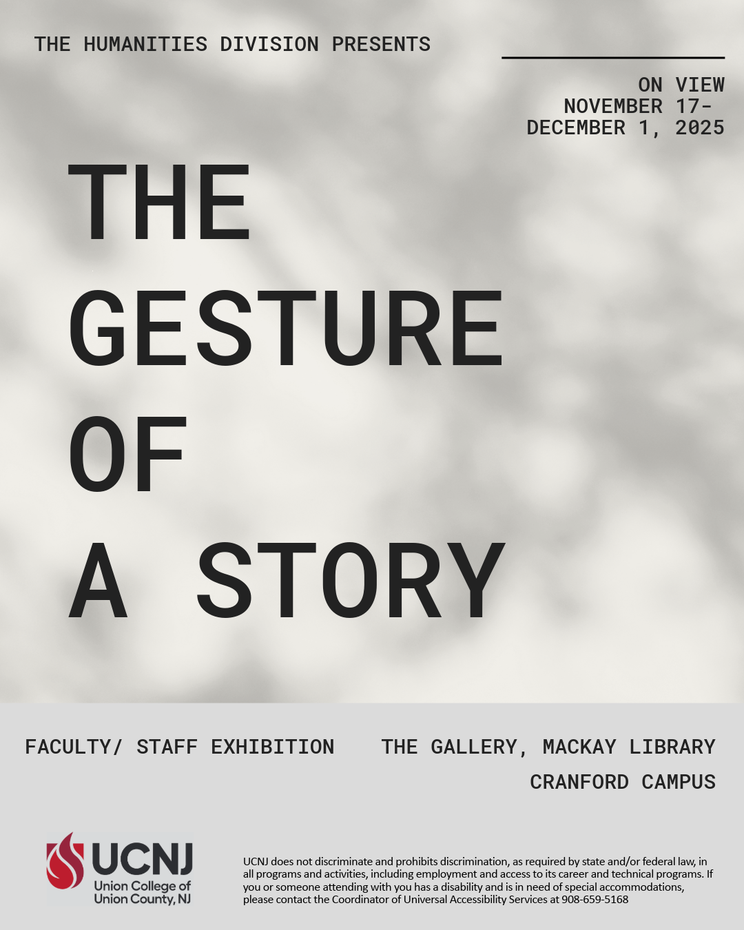 The Gesture of A Story, Union College, New Jersey, 2025