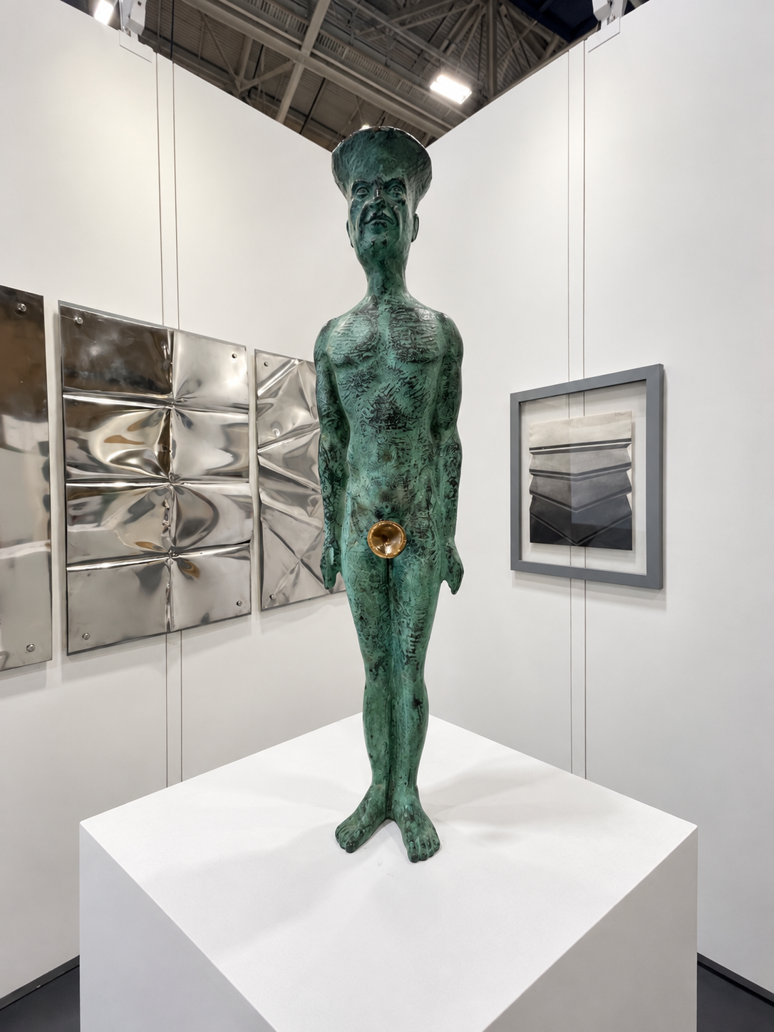 Patinated Figure in a Modern Gallery.png
