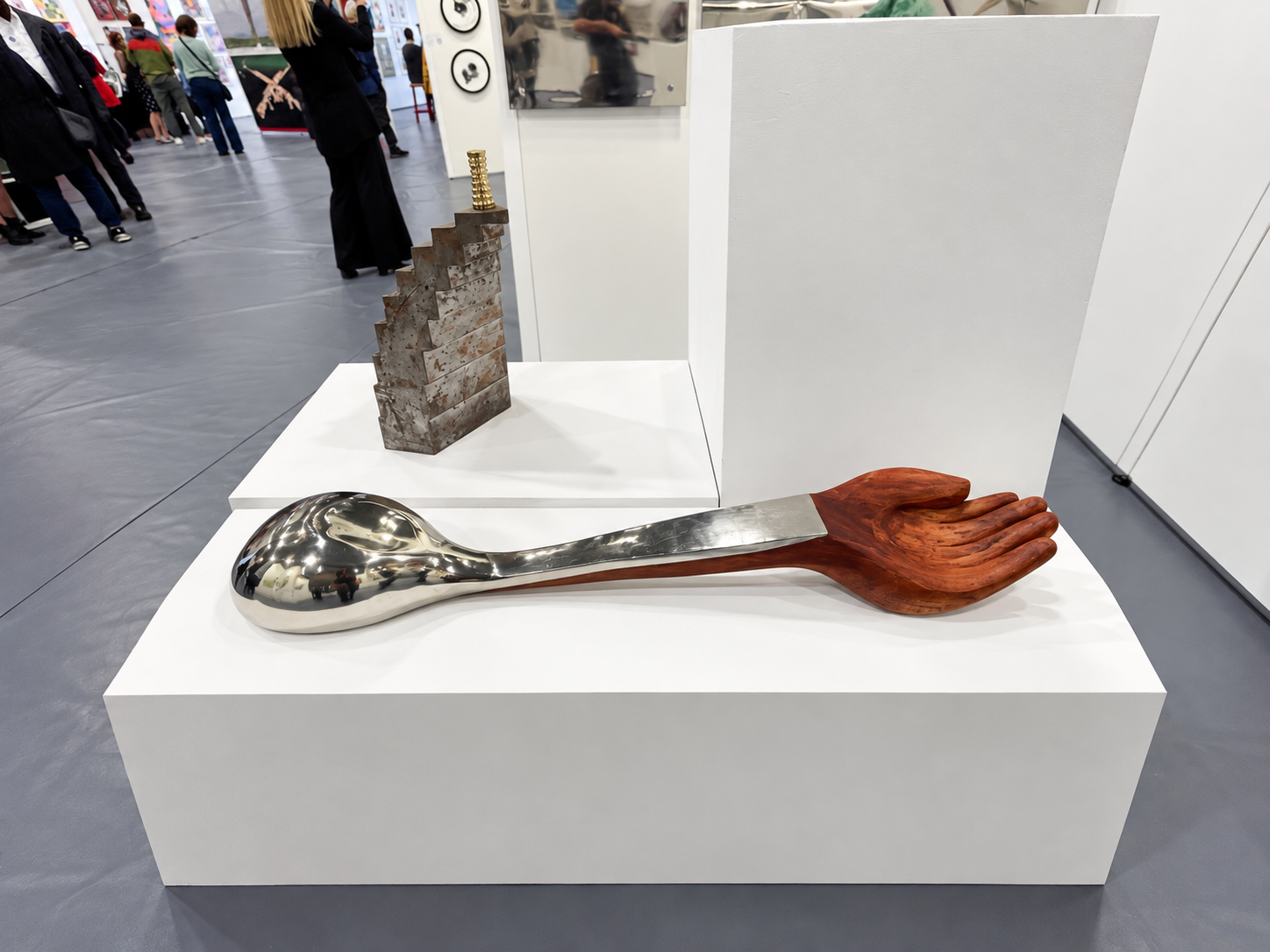 Giant Spoon and Brass Staircase Sculpture.png