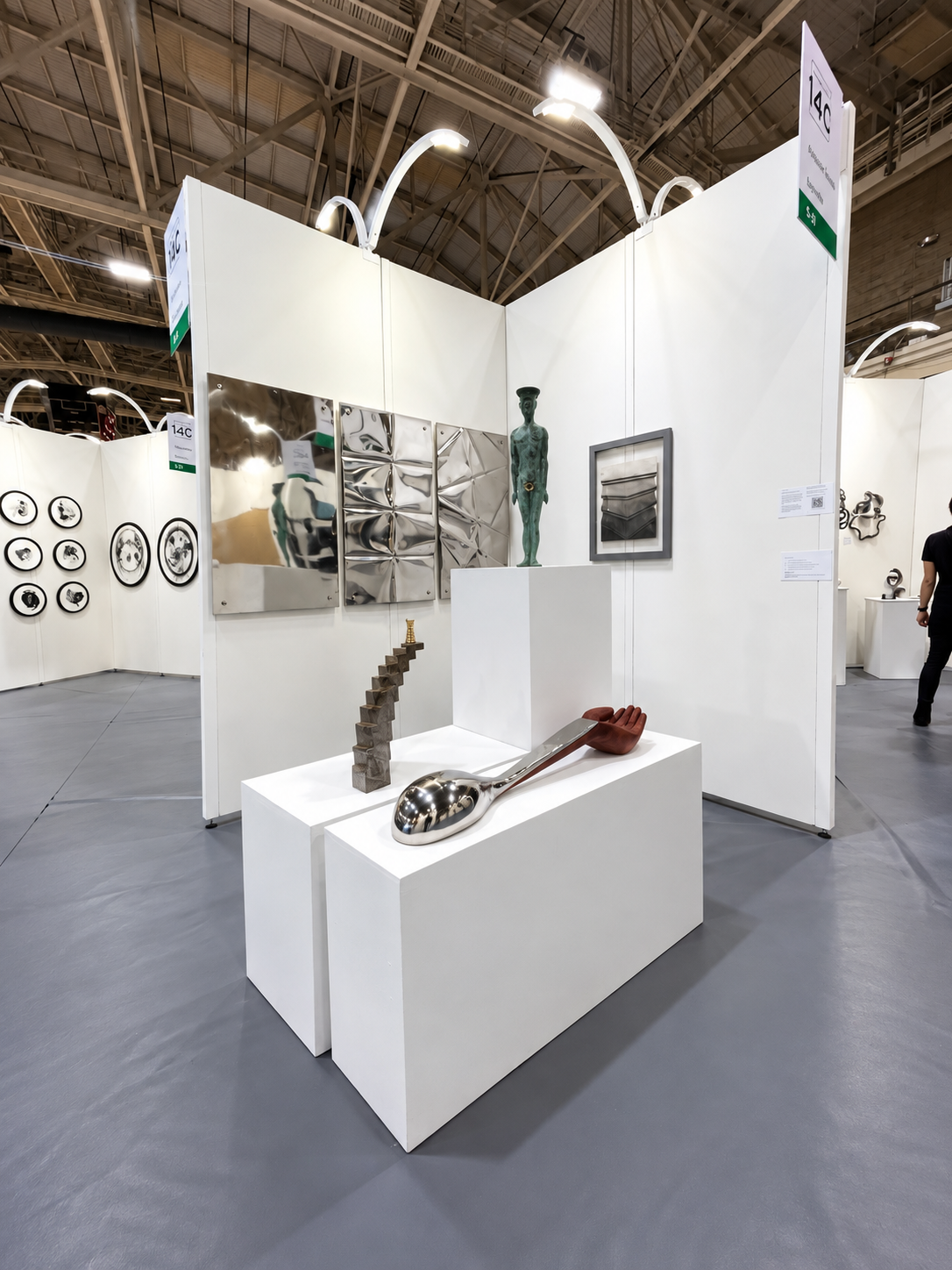 Contemporary Fair_ Chrome Spoon Sculpture.png