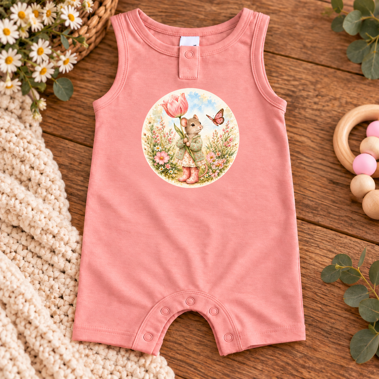 Baby Romper - Playing in Puddles