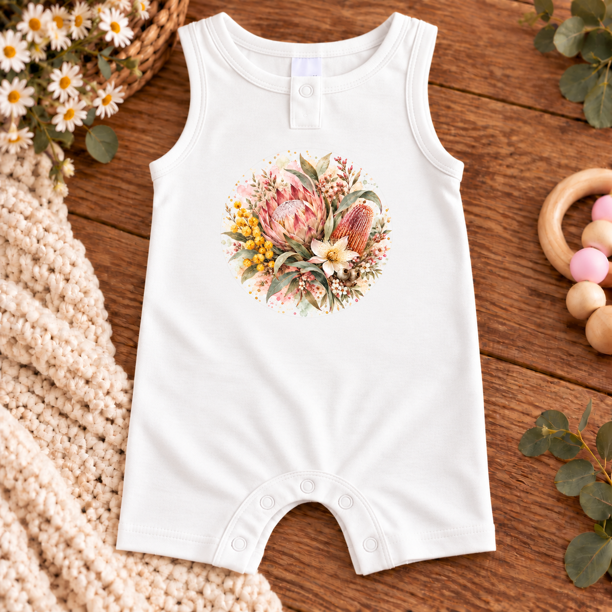 Baby Romper - Botanicals