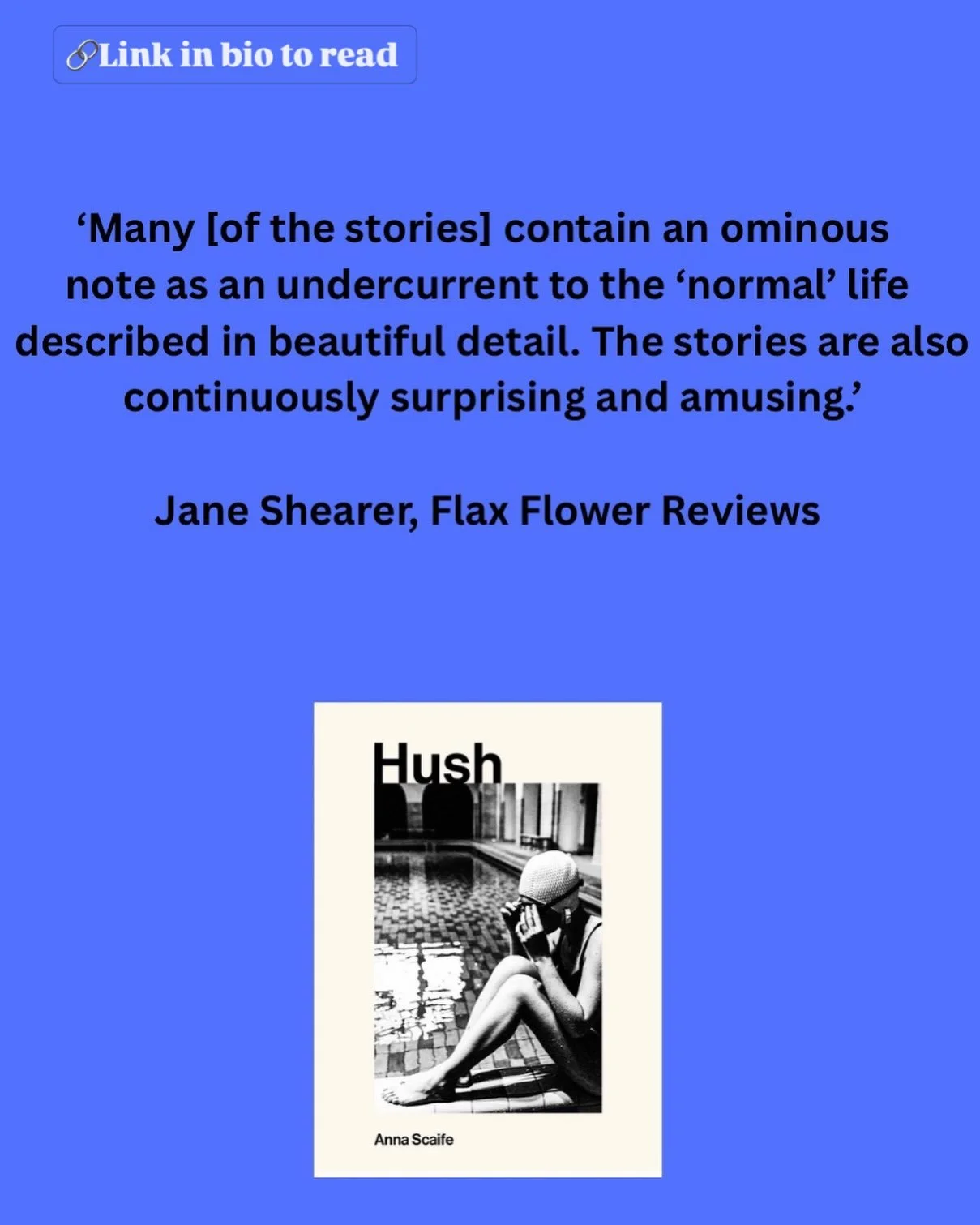Review! Thanks to Flax Flower 💙
#annascaife 
#nzfiction 
#bookreviews 
#hush