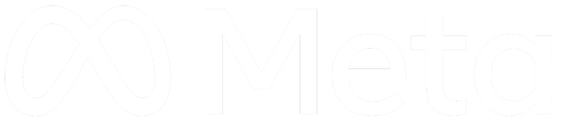 Meta logo with stylized infinity symbol followed by the word Meta
