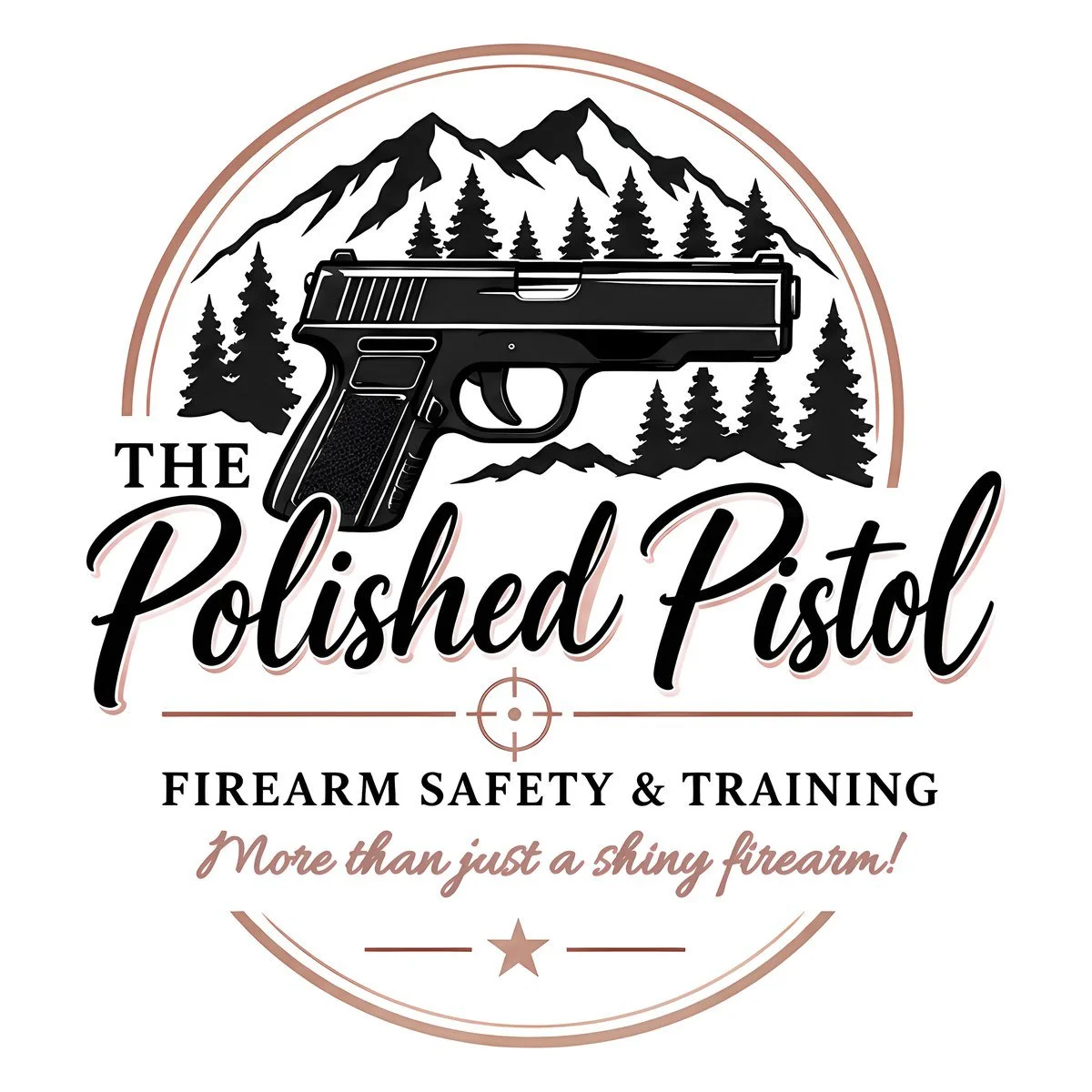 The Polished Pistol logo with tagline More than just a shiny firearm
