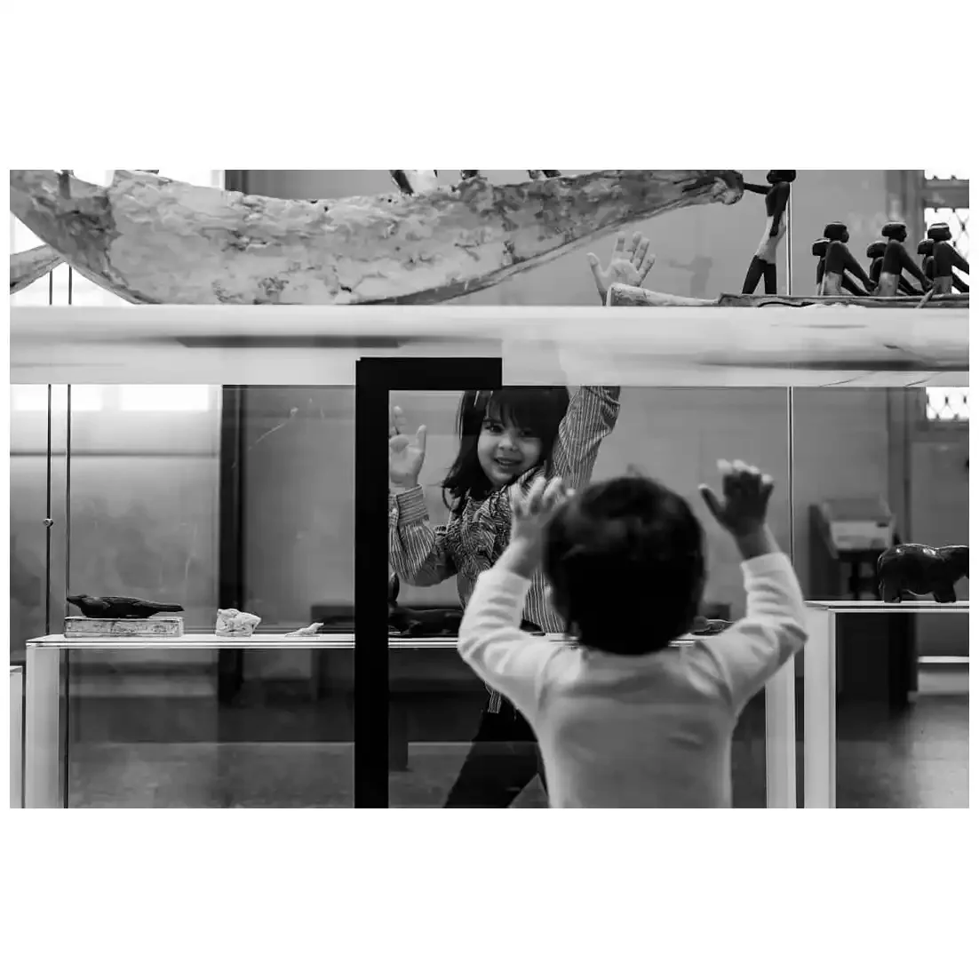 My Kids in the Louvre
