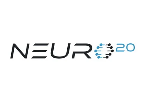 NEUR 20 logo with stylized circuit design.