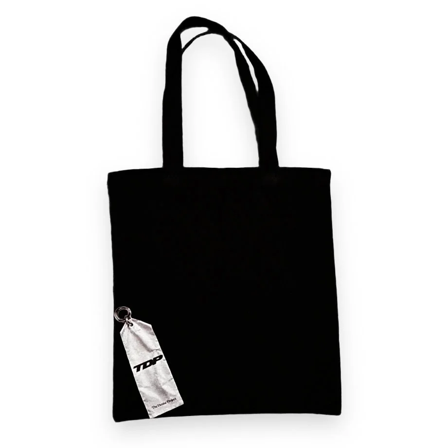 TDP's logo tag canvas tote