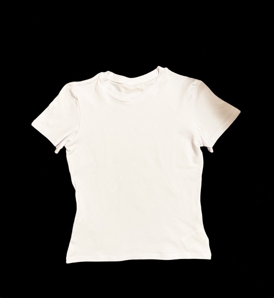TDP's logo tag fitted tee: in white