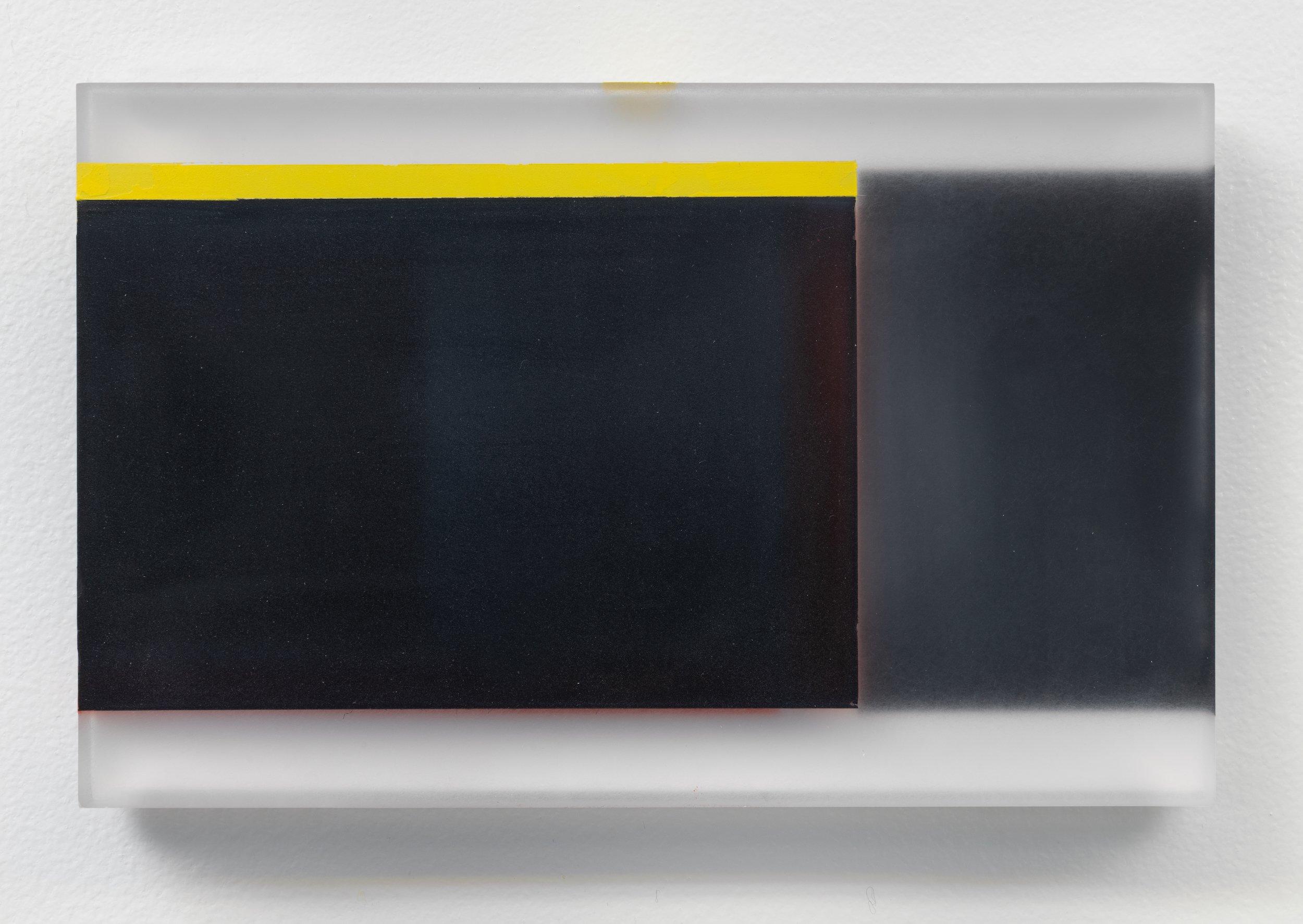 Red-winged Blackbird, 2022, acrylic on cast acrylic panel, 5.25 x 8.25 x .75 inches
