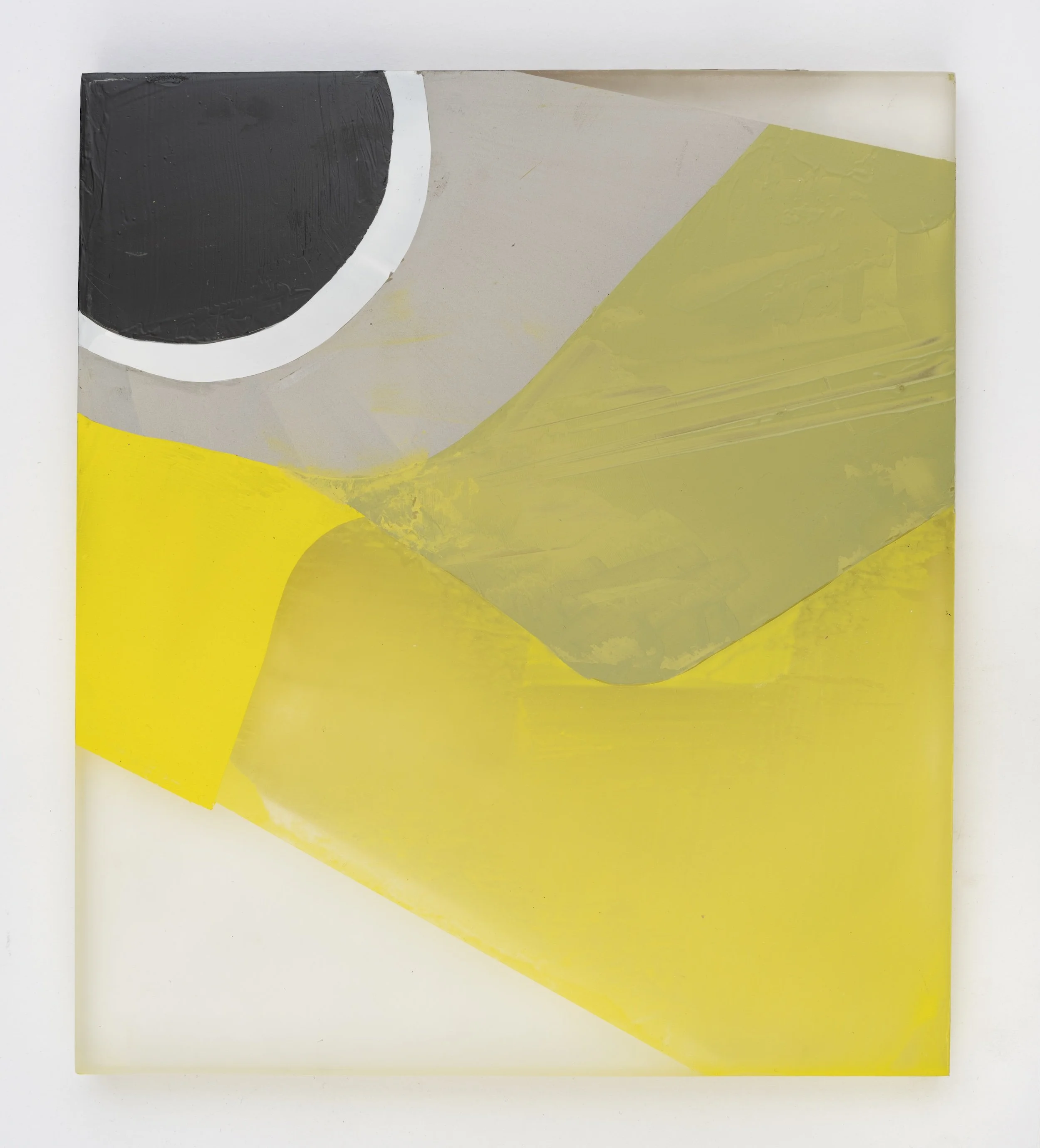 Nashville Warbler, 2025, acrylic on cast acrylic panel, 5.25 x 8.25 x .75 inches