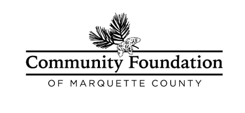 Black logo for “Community Foundation of Marquette County”