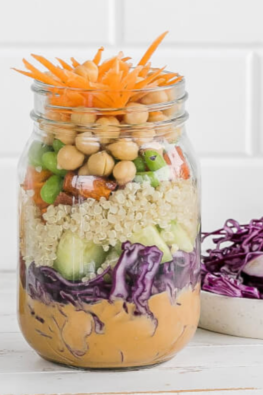 Mason Jar Pad Thai Salad