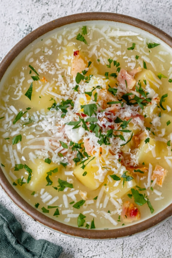 Slow Cooker Loaded Potato Soup