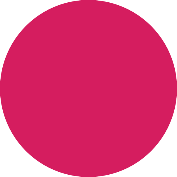 A solid pink circle on a black background.