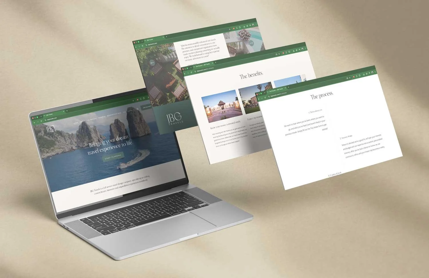 JBG travels website