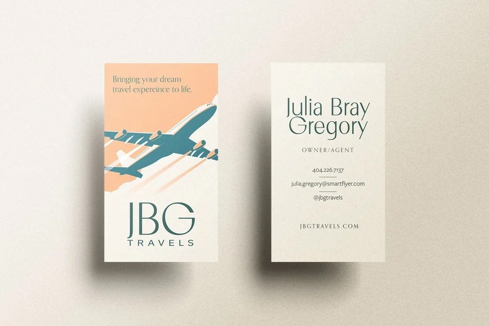 JBG Travels business card 