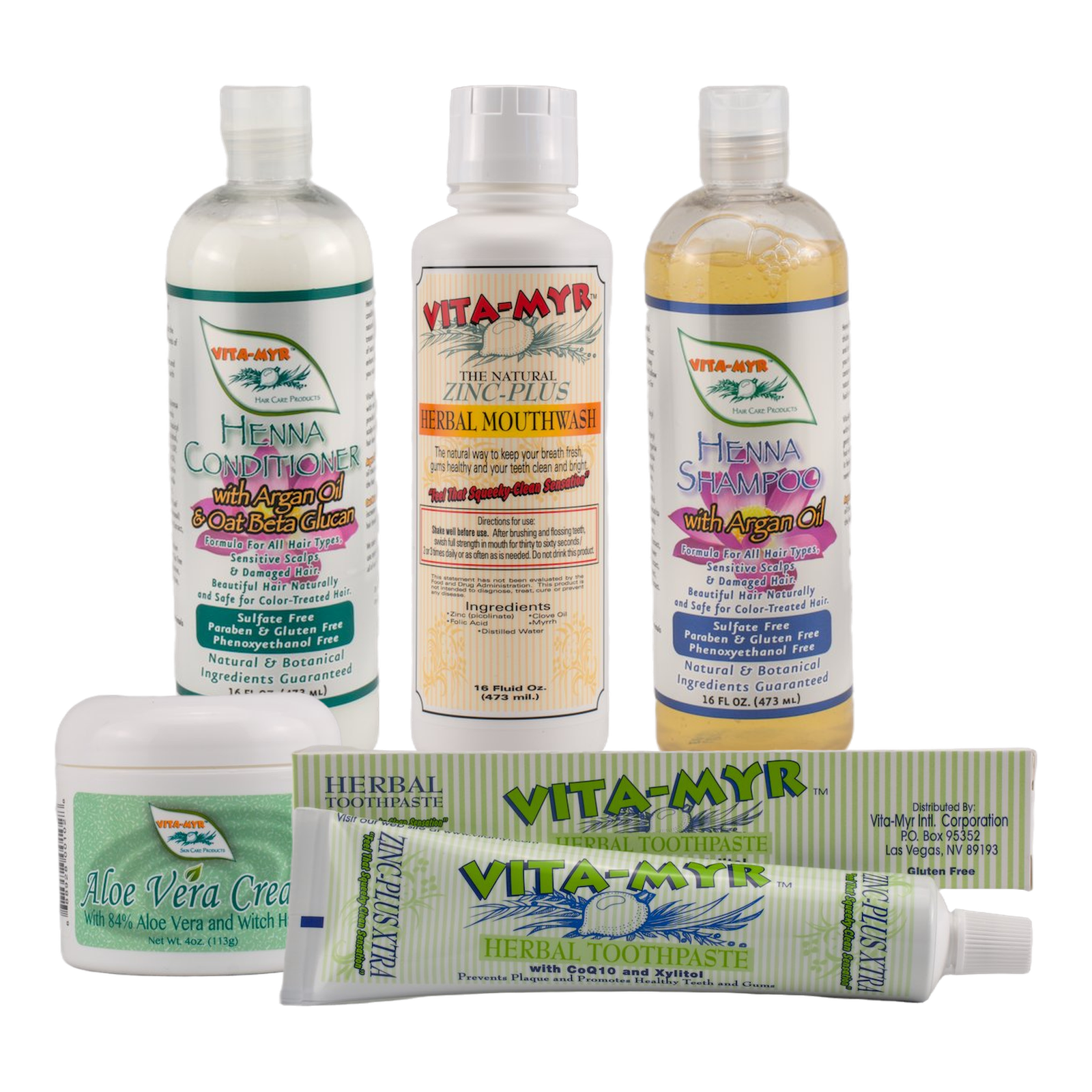 Vita-Myr Henna & Aloe All-in-One Care Set