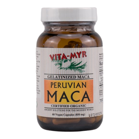 Vita-Myr Gelatinized Organic Maca – 60 Capsules