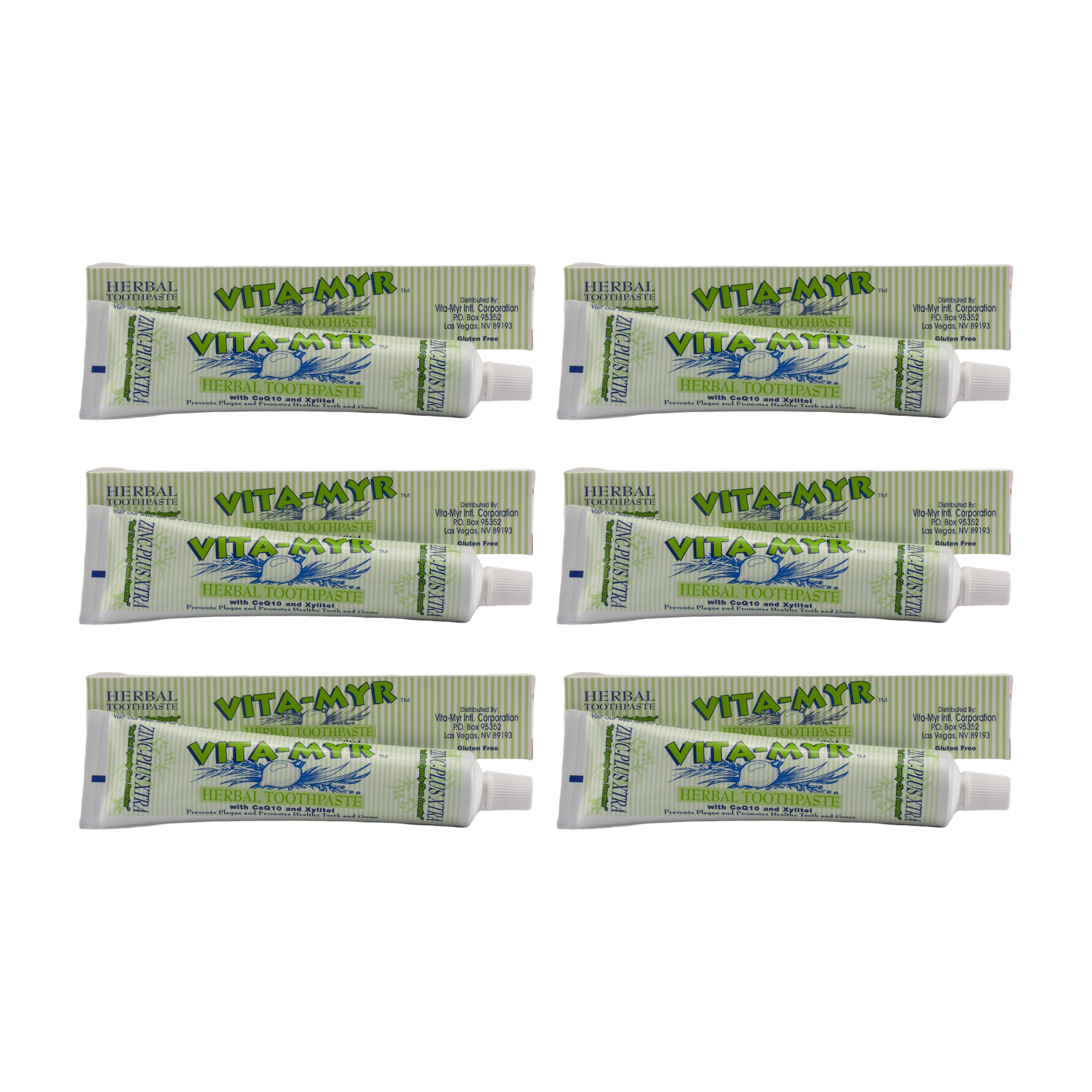 Vita-Myr Zinc+ XTRA Toothpaste – 6 Pack (5.4 oz Each)