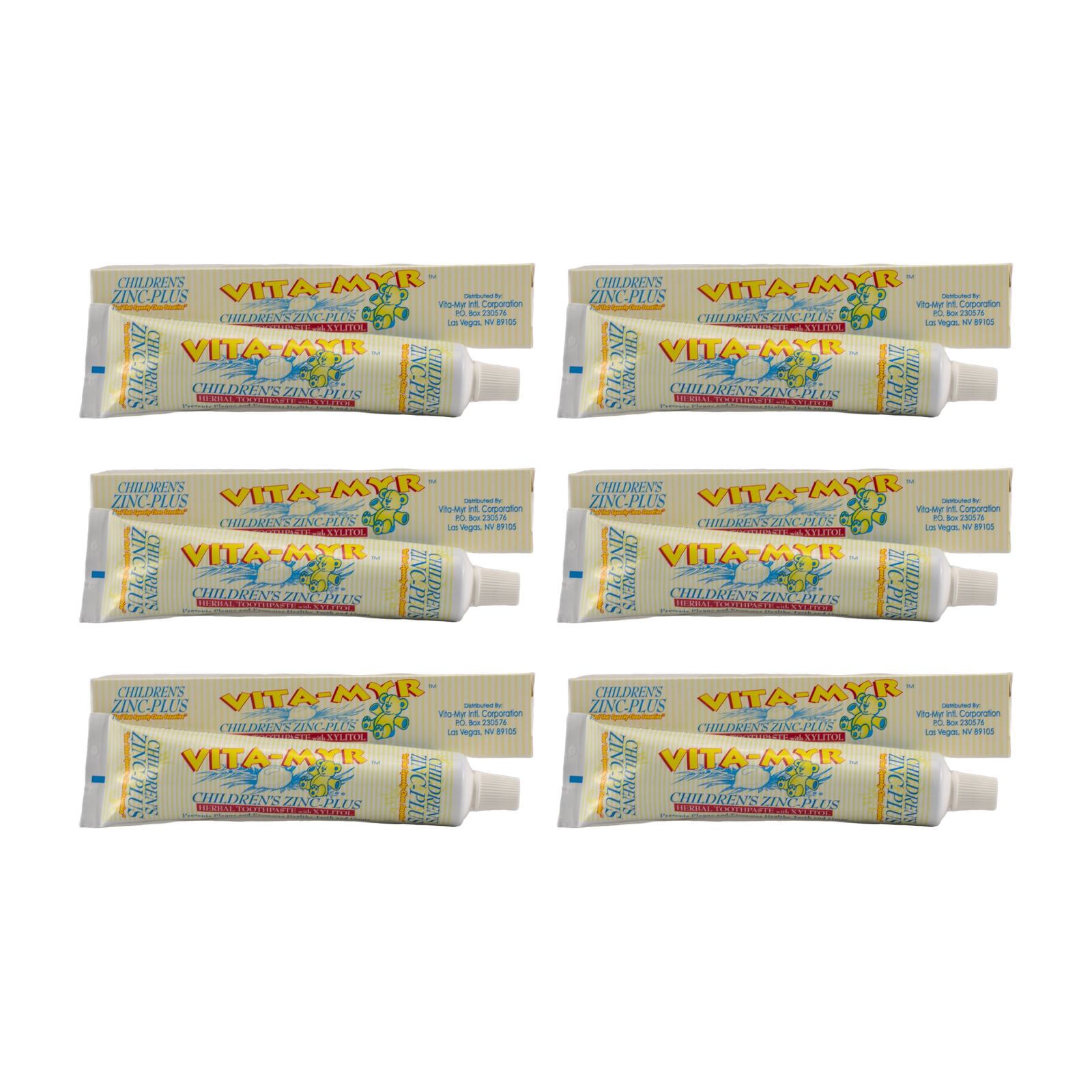 Vita-Myr Children’s Orange Toothpaste – 6 Pack (5.4 oz Each)
