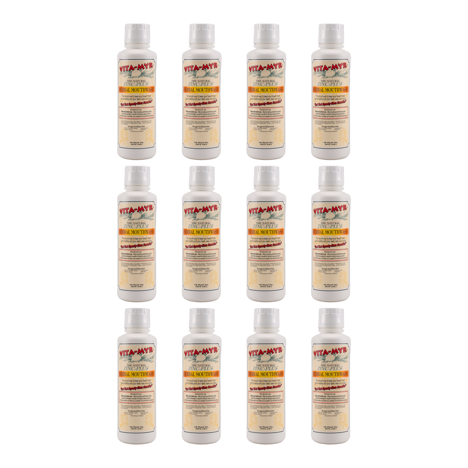 Vita-Myr Herbal Mouthwash – 12 Pack (16 oz Each)