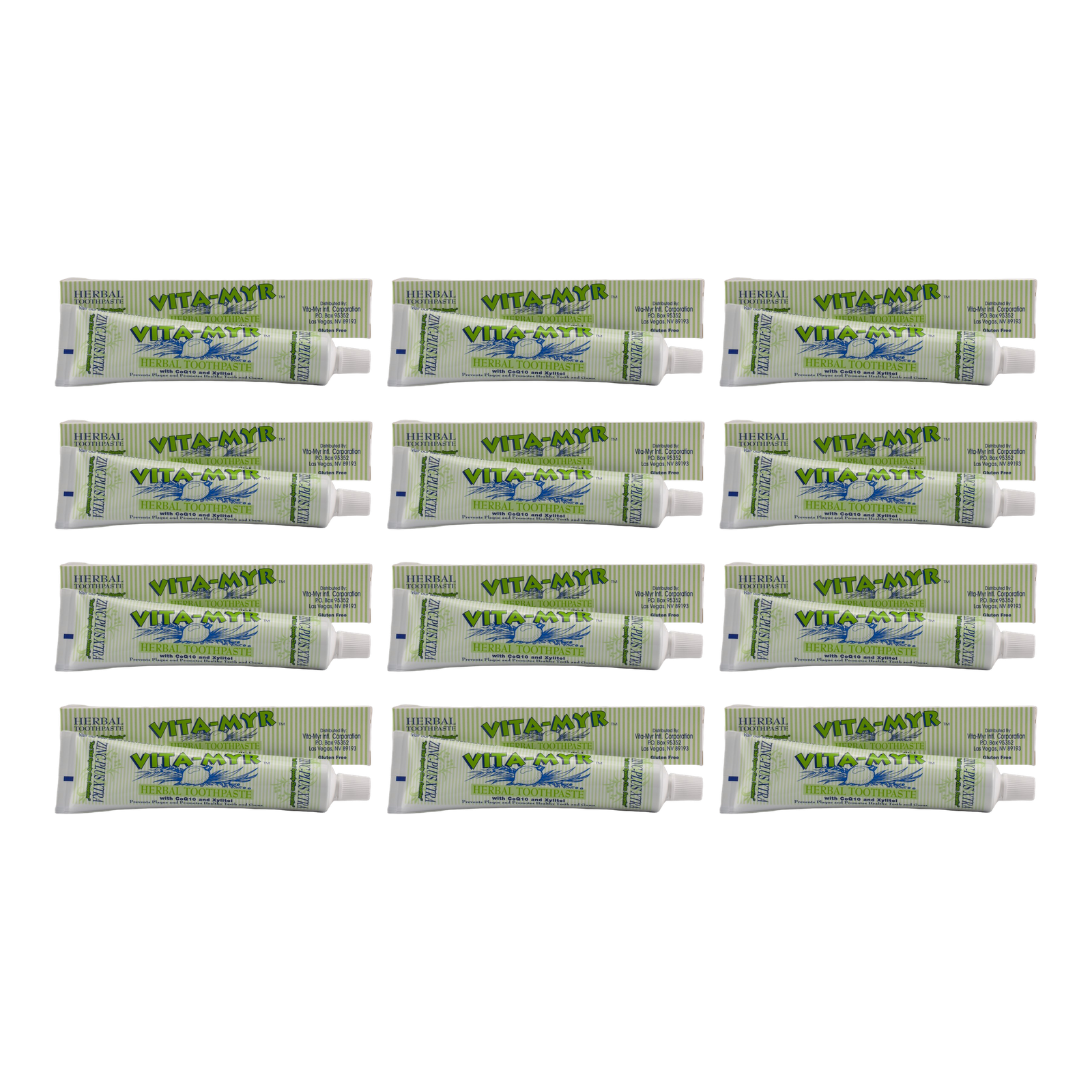Vita-Myr Zinc+ XTRA Toothpaste – 12 Pack (5.4 oz Each)