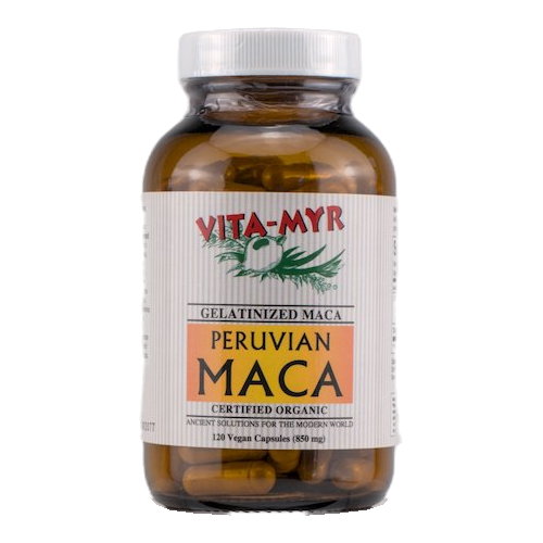 Vita-Myr Gelatinized Organic Maca – 120 Capsules
