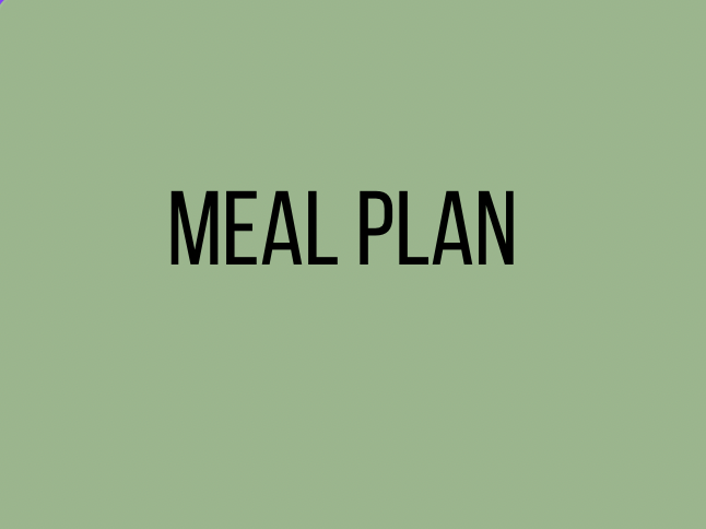 CUSTOM MEAL PLAN