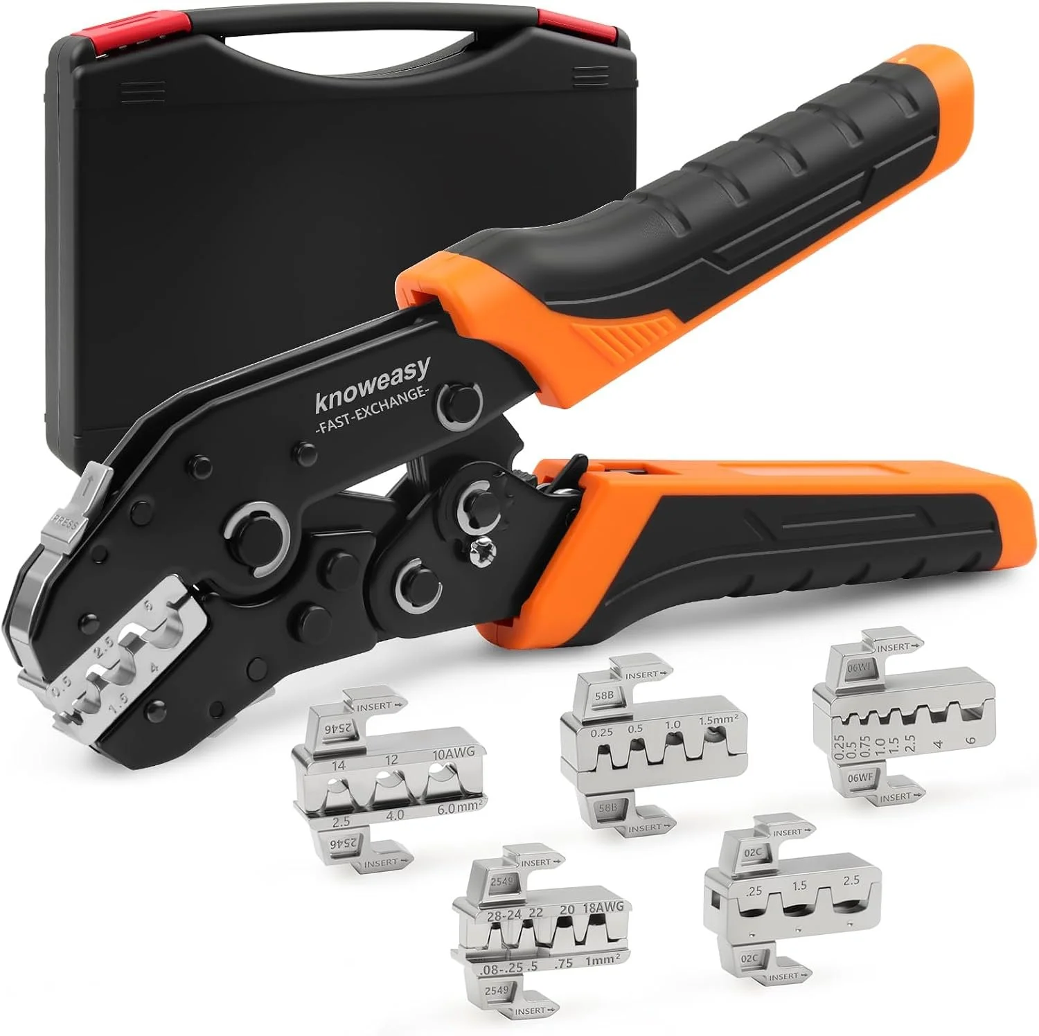 Ratcheting crimping tool kit