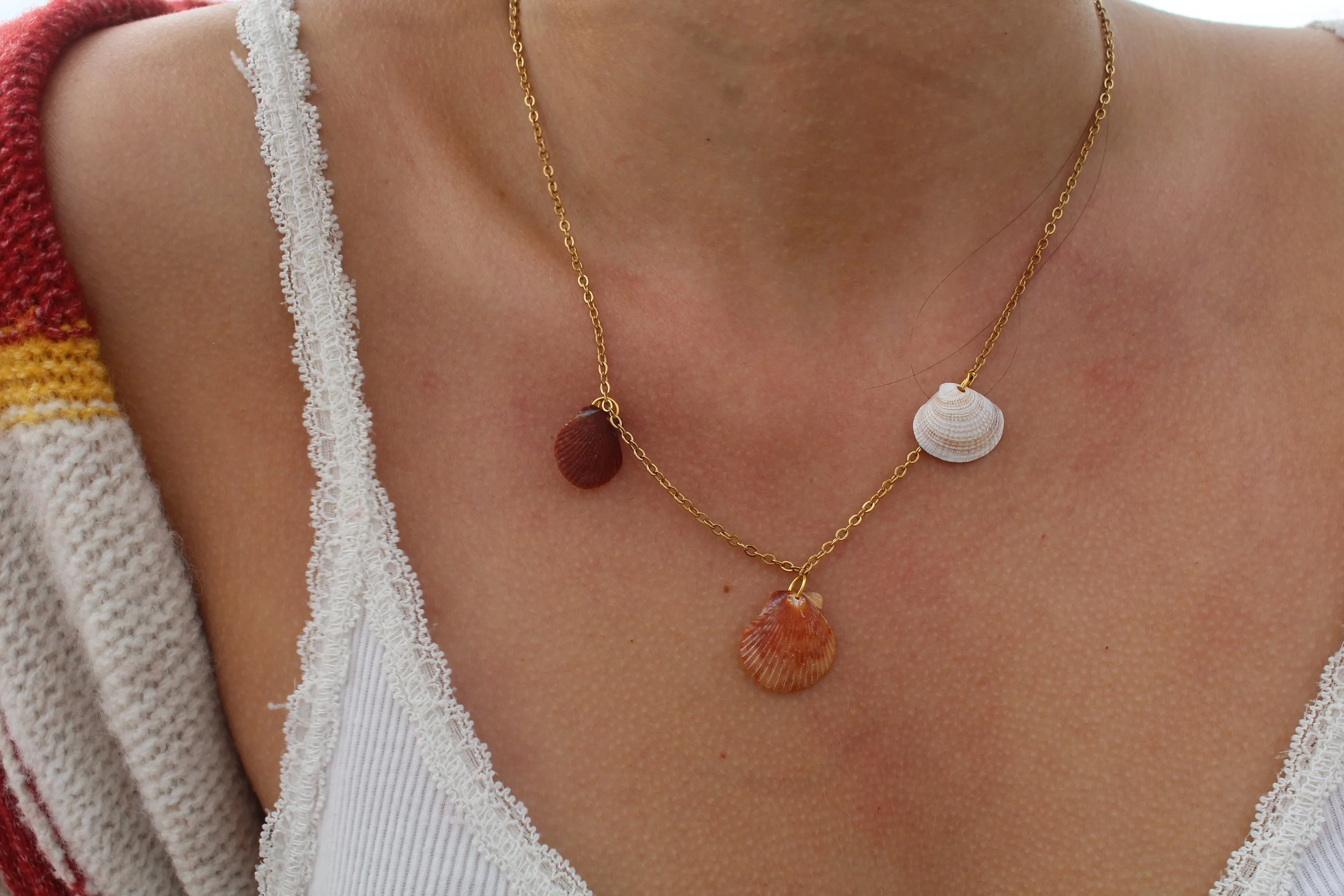 Three Shell Necklace