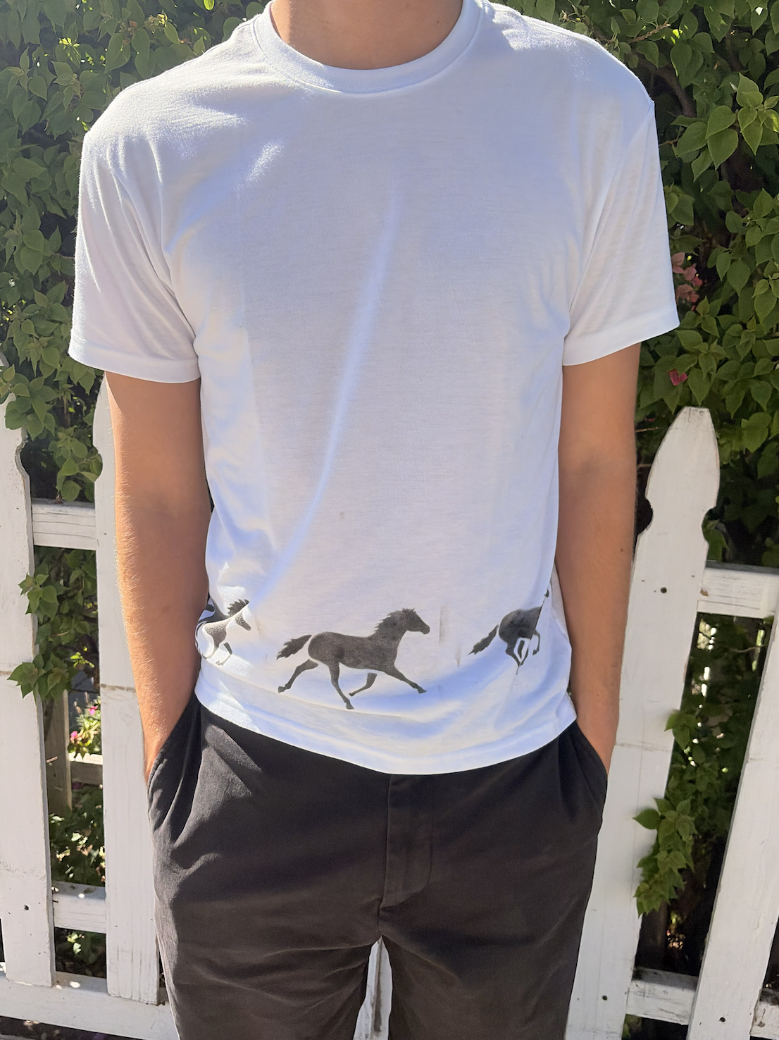 Mens Horse Running Tee