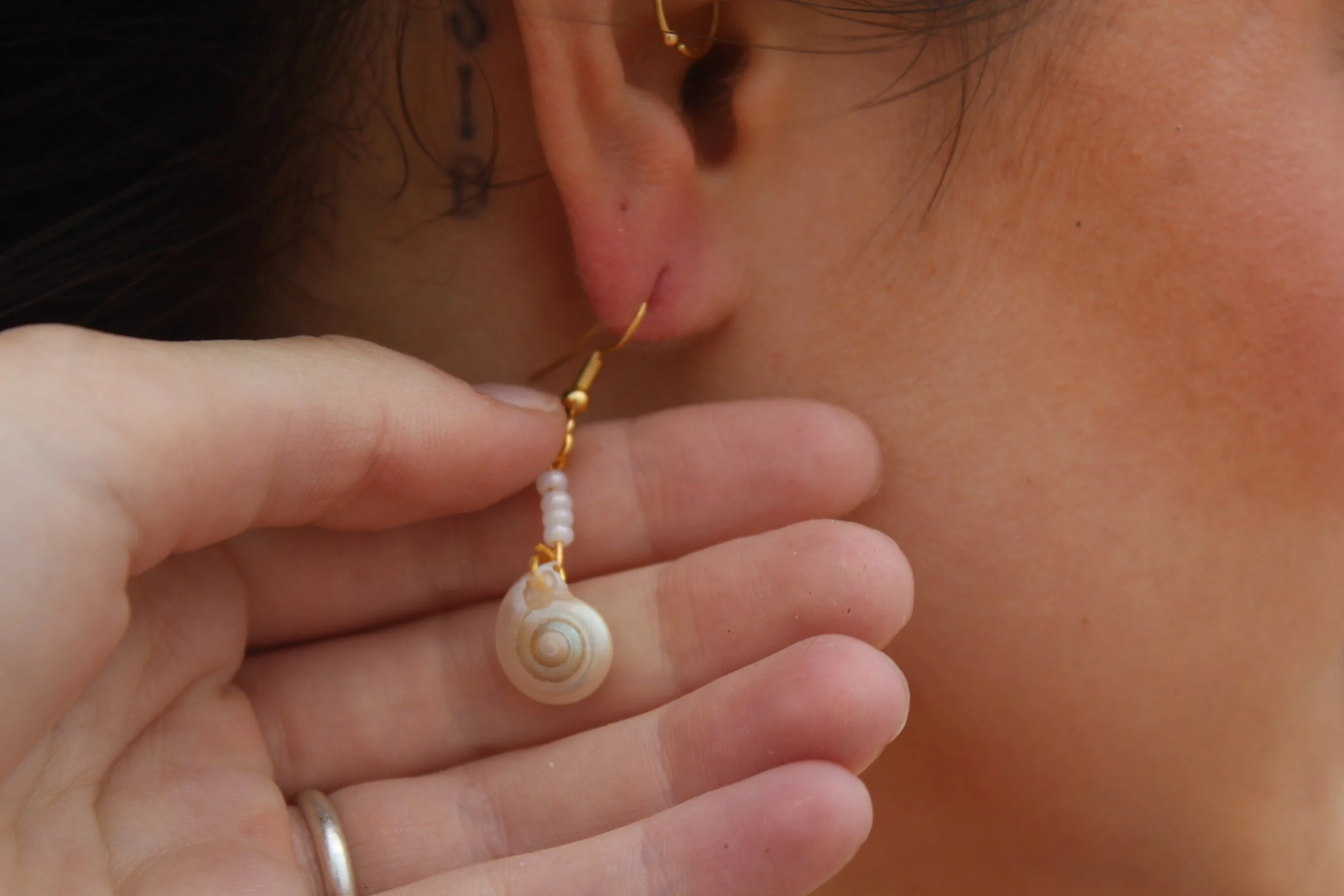 Spiral Pearl Earrings