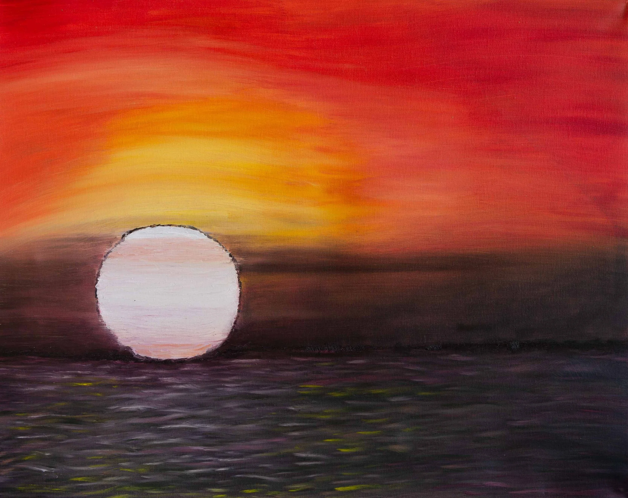 Dusk — oil on canvas, 24 × 30 in