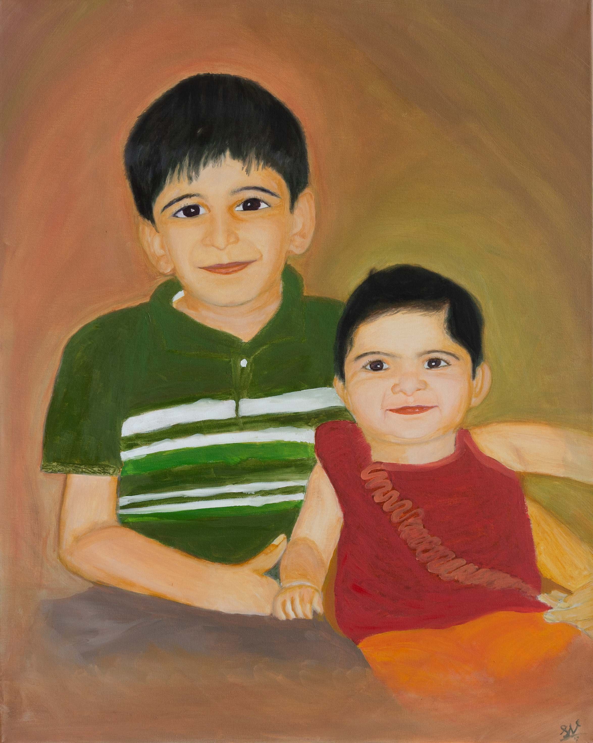 Big Brother — oil on canvas, 24 × 30 in