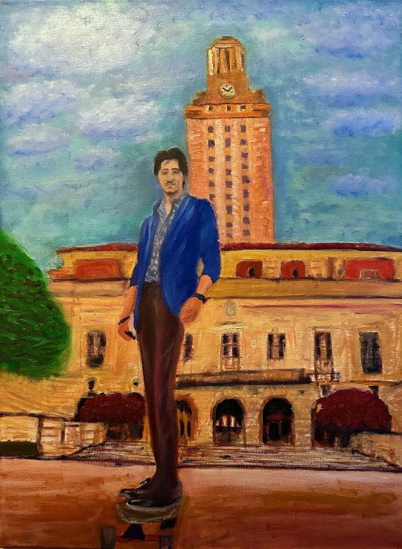 At the UT Tower