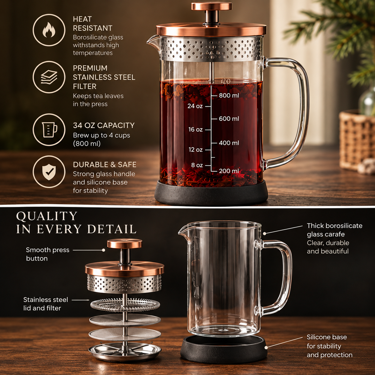 Premium Copper French Press Infographic.png