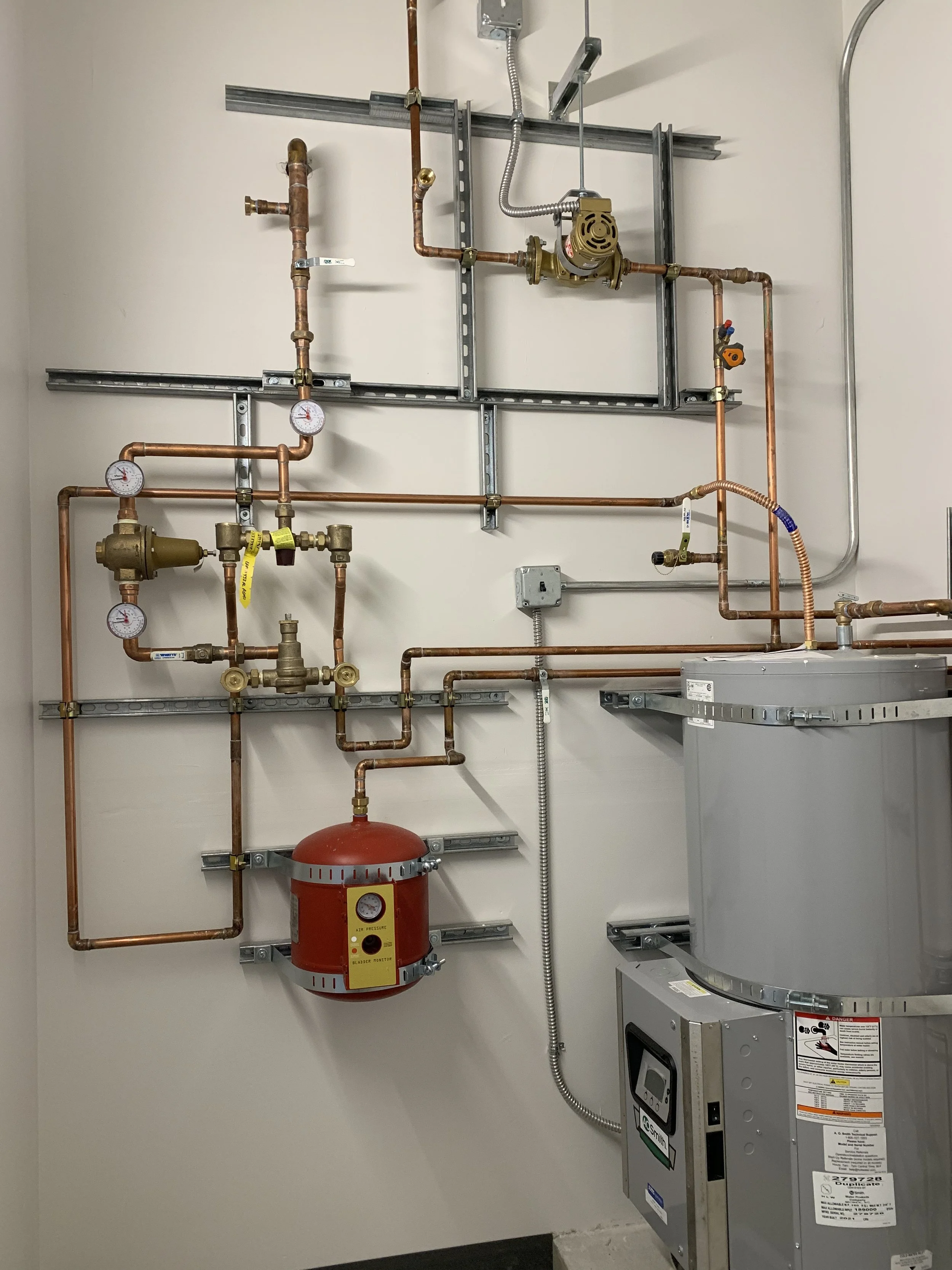 Commercial plumbing work