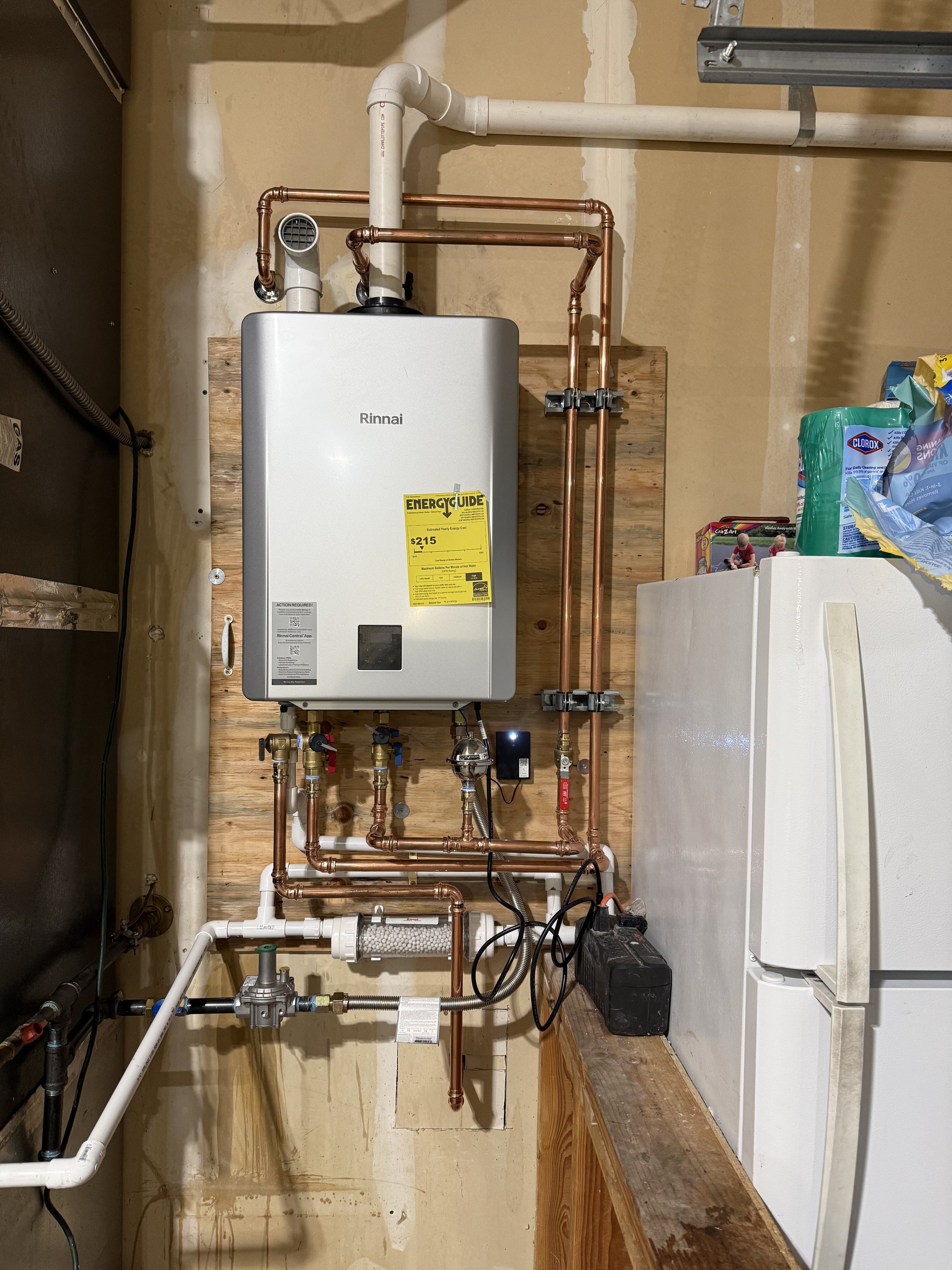 Water heater installation
