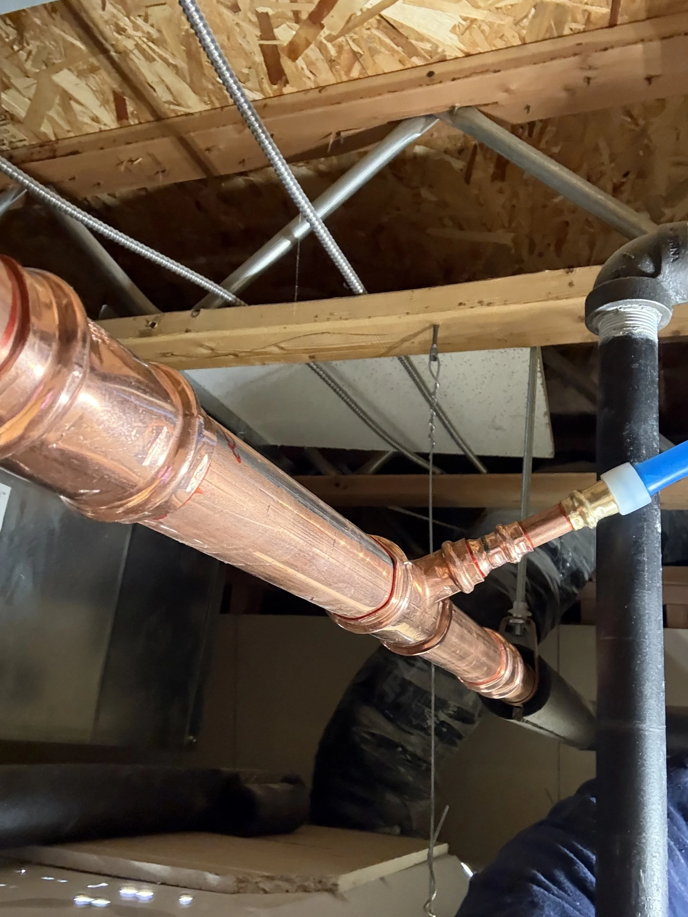Leak repair under sink
